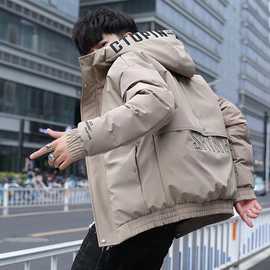 棉服男士外套冬季潮牌港风初中高中新款学生冬装加厚韩版棉衣男装