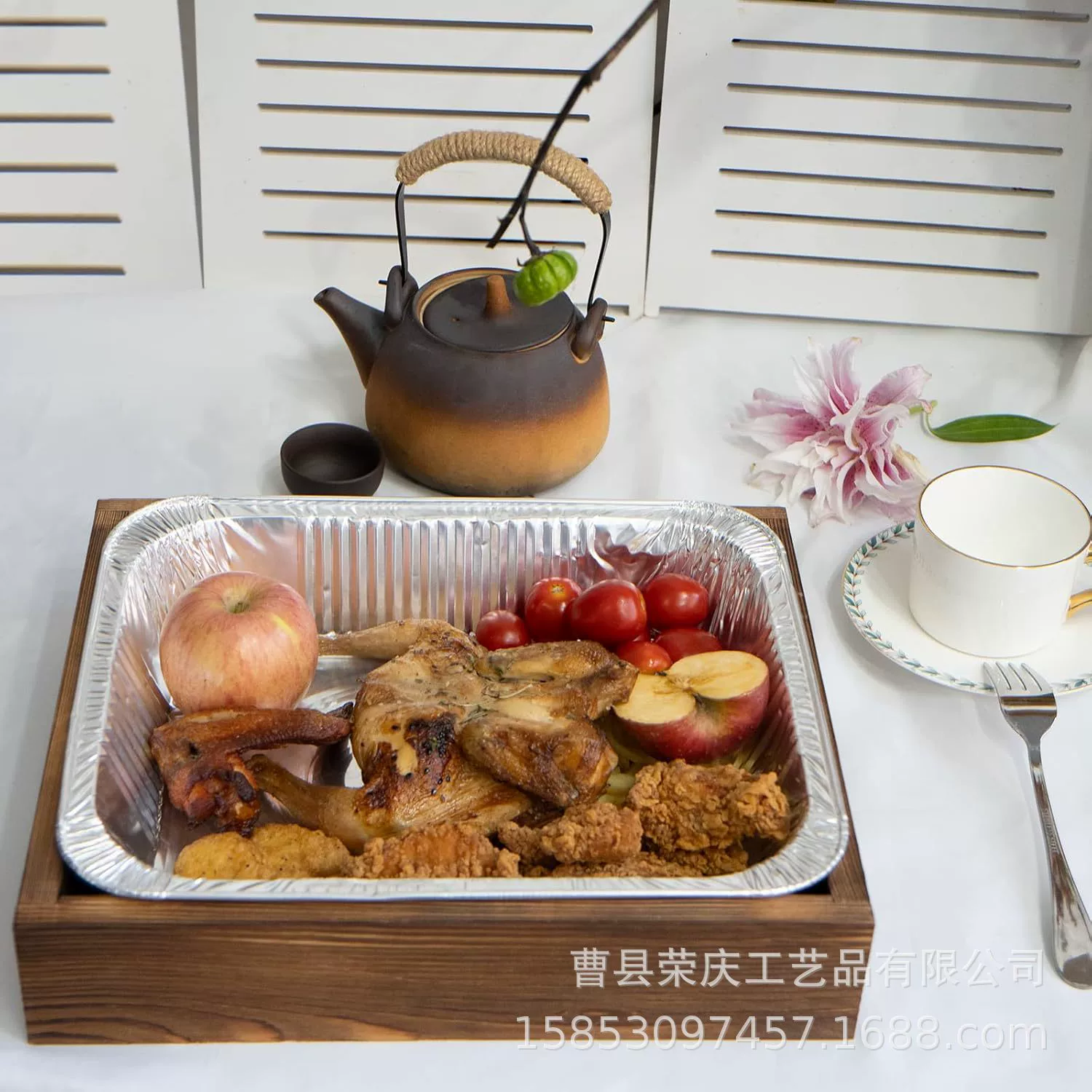 Деревянная алюминиевая фольга подставка для кастрюли одноразовая база для выпечки банок для вечеринок принадлежности квадратный поддон для обеденных серверов