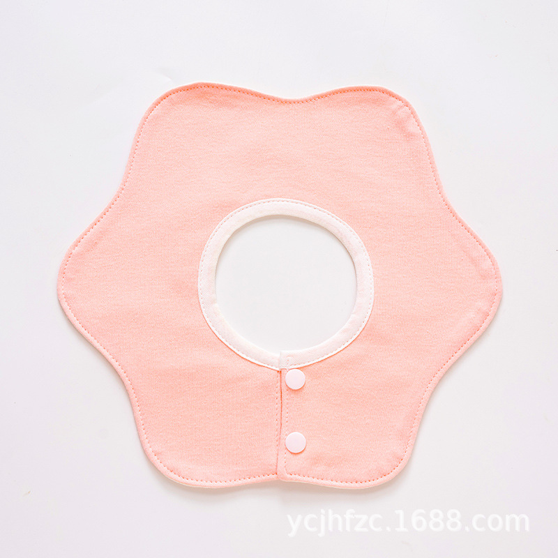 Babero babero de los bebés de 360 grados giratorio puro algodón impermeable babero absorbente transpirable babero recién nacido cuatro estaciones