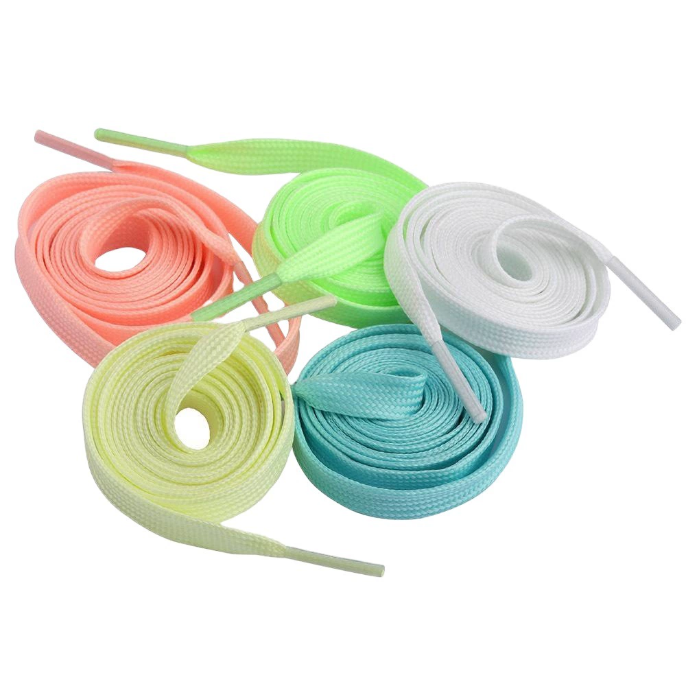 [16] Ночные светящиеся шнурки, плоские светящиеся шнурки, креативные трендовые детские шнурки, прямые продажи с фабрики