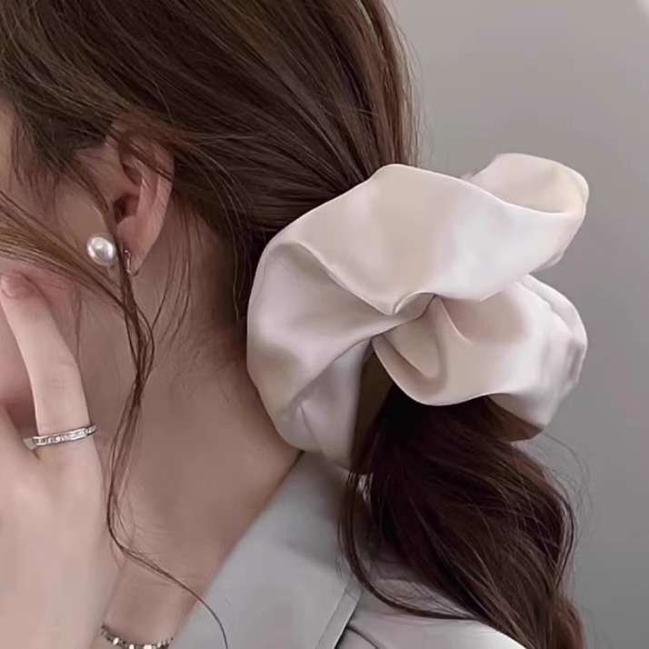 Zhao LuSi satin gran intestino anillo de cabello femenino de alta calidad temperamento suave elástico duradero toque de cabello