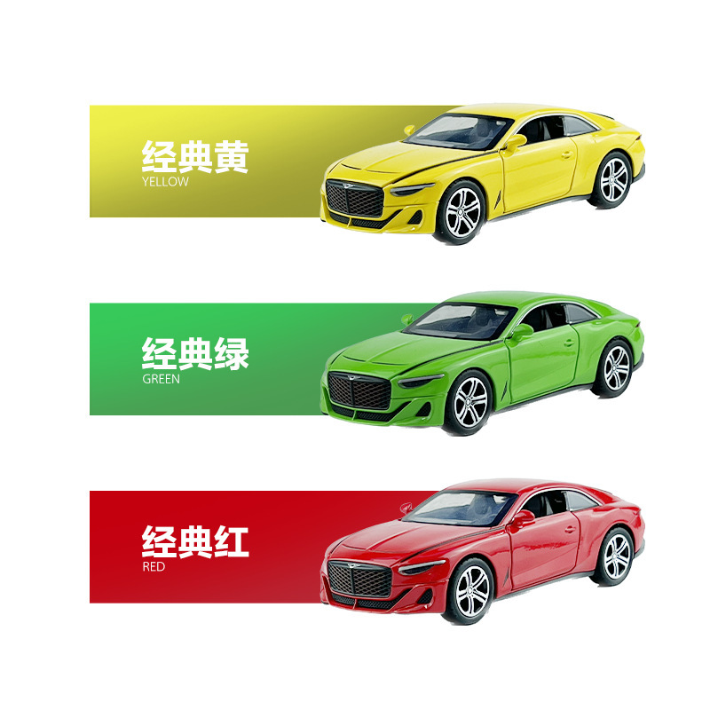 Lijiaxin aleación modelo de coche 1:32 Bentley mulena coche deportivo Tire hacia atrás iluminación efecto de sonido juguete música modelo adornos