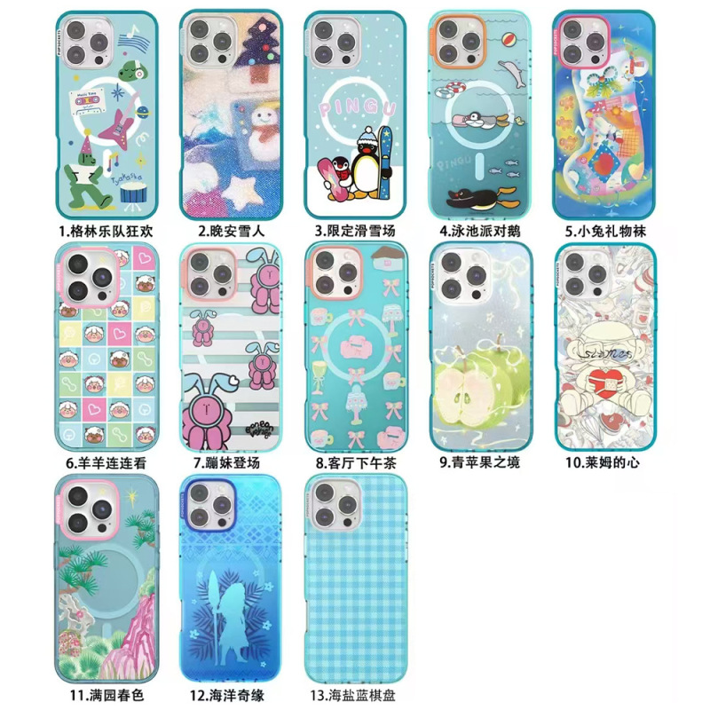 Pps Blue Shell Summary Chart 1 Bubble Alternative Strong Magnetic iPhone 16 Pro Max Apple 15 Phone Case 14
