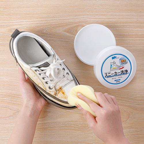 Japan's whitening white shoe cleaning agent, one-touch white shoe cleaning agent, washes shoes to remove yellow, no-wash shoes, decontaminates and shines shoes