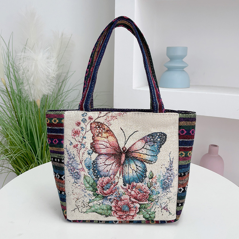 ethnic universal double-sided capacious shoulder bag