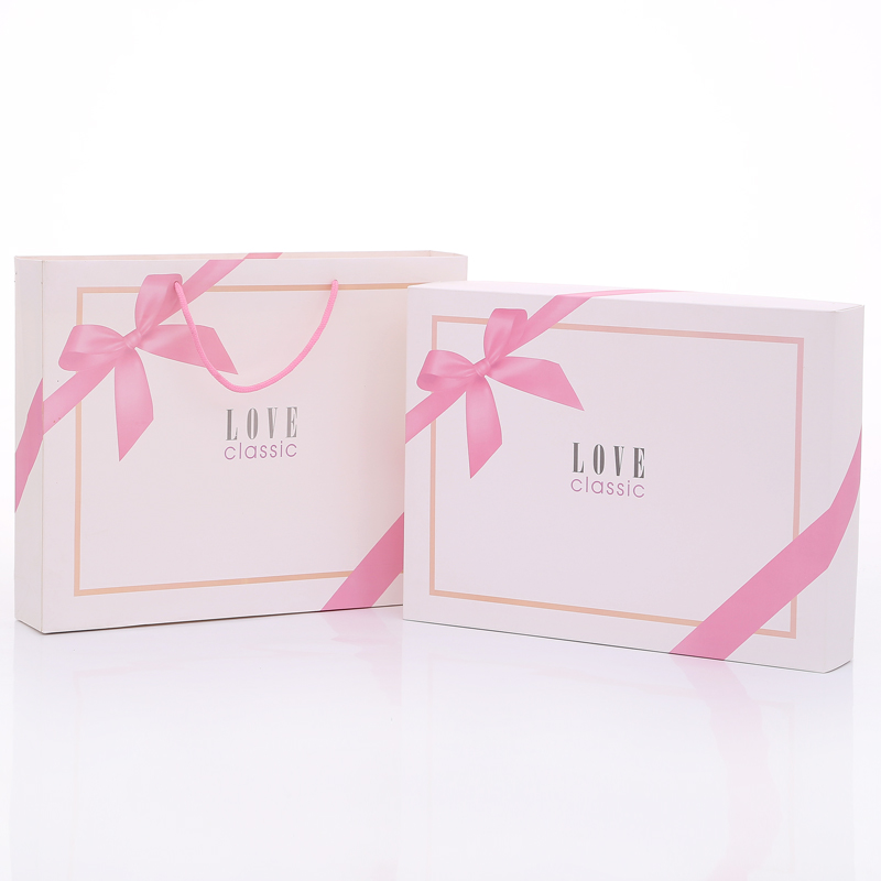 Caja vacía de toallas, toallas de baño, caja de regalo de boda, regalo de aniversario, bolsa de regalo, caja de embalaje personalizada 3 artículos