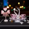 Deluxe Pink Swan+Diamond Heart Ball+Place Pad