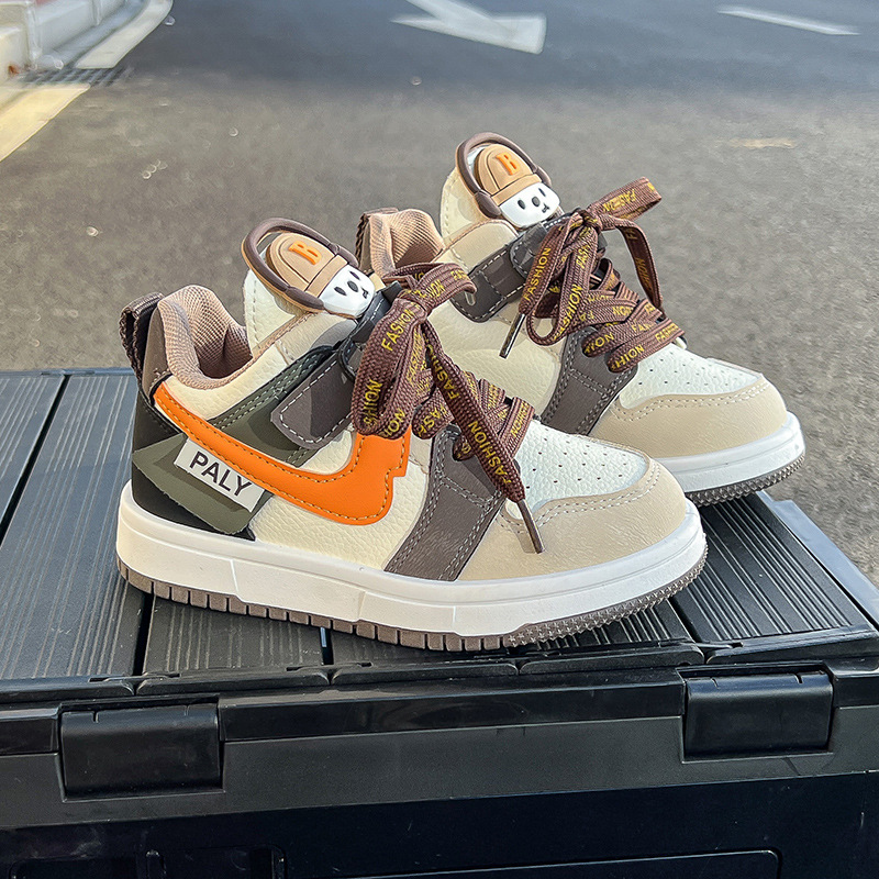 女童板鞋高帮中大童小白鞋2025春季新款小女孩运动鞋洋气百搭童鞋