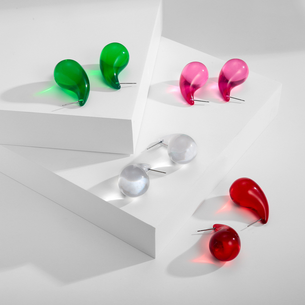 european-and-american-ins-style-transparent-glass-ear-studs-drop-shaped-white-earrings-womens-design-sense-niche-vintage-earrings-women european-and-american-ins-style-transparent-glass-ear-studs-drop-shaped-white-earrings-womens-design-sense-niche-vintage-earrings-women