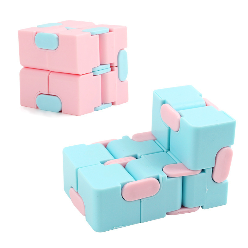 Cross-border flip pocket dice cubo ilimitado dedo creativo cubo desempaquetar cubo de segundo orden cubo de juguete