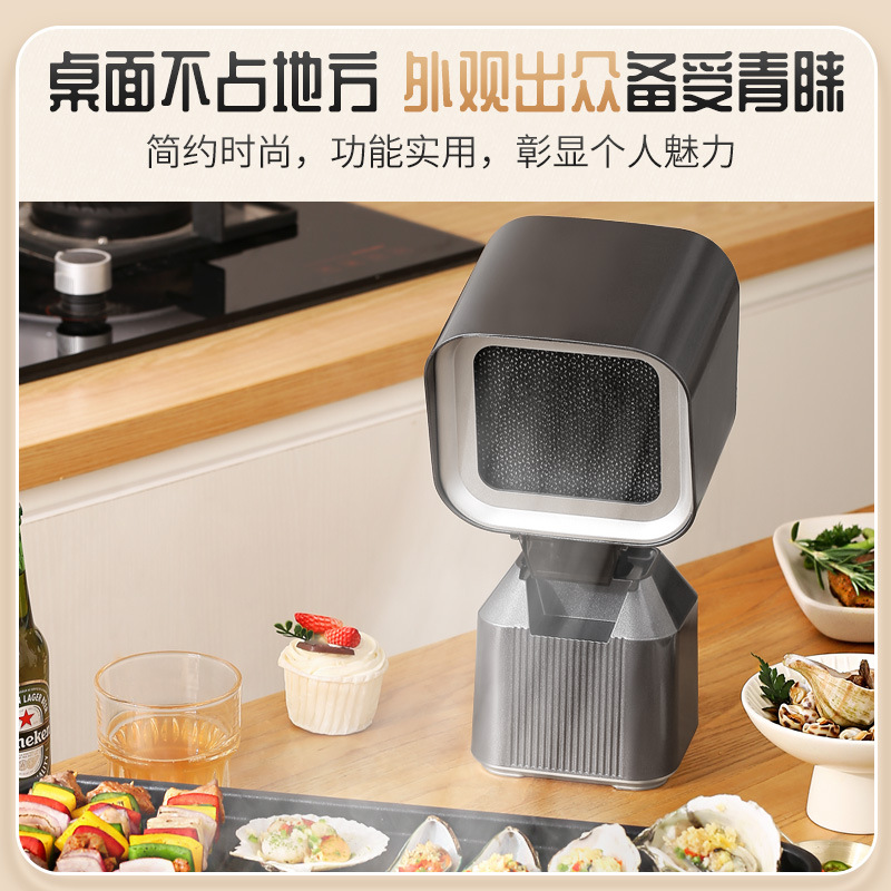 Estándar transfronterizo mini máquina de escape de escritorio purificación de humo de aceite de olla caliente móvil máquina de escape portátil sin perforación
