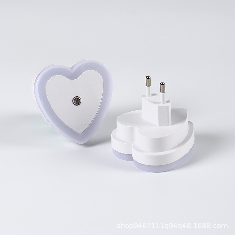Cross-Border Exclusive Supply of Heart-Shaped Halo Led Plug-In Light-Controlled Gift Night Light, Amazon Sensor Light, European Standard Wholesale Cross-Border Exclusive Supply of Heart-Shaped Halo Led Plug-In Light-Controlled Gift Night Light, Amazon Sensor Light, European Standard Wholesale