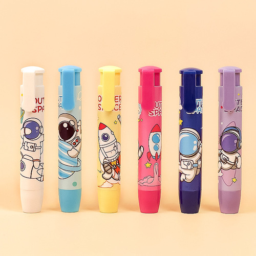 Press-to-Erase Student-Grade Creative Cartoon Eraser  
Children's Special Erasable Pen with Minimal Shavings, Wholesale Price