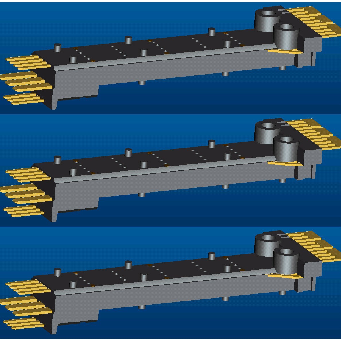 汽配三层插片嵌件塑料模具和冷冲模具