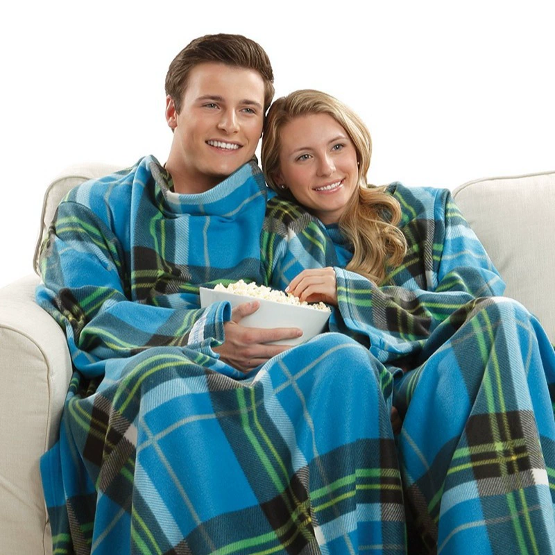 Плед для ТВ с рукавами, ленивый носимый плед Snuggie
