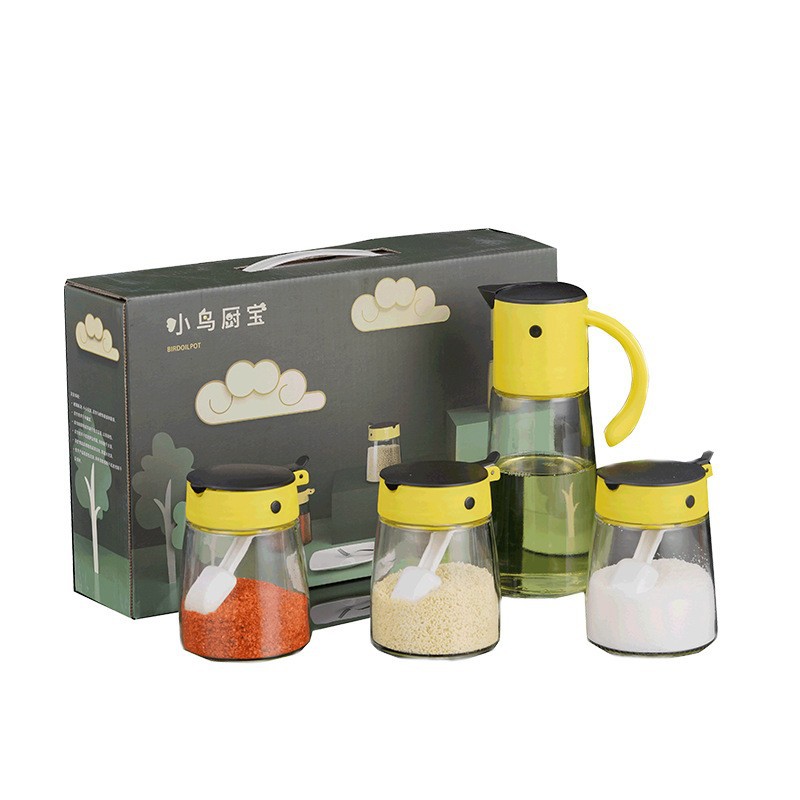 Vidrio tarro condimento hogar cocina engrasador en stock traje de negocios Festival diario regalo al por mayor regalo condimento