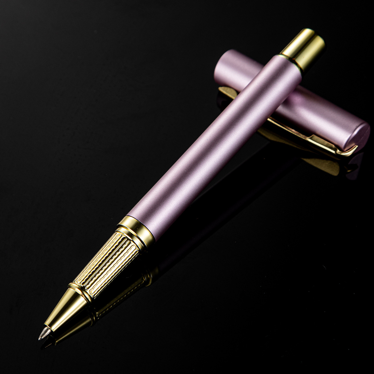 Negocio plástico firma pluma letras Logo nuevo multicolor pintura gel pluma regalo promocional publicidad pluma al por mayor