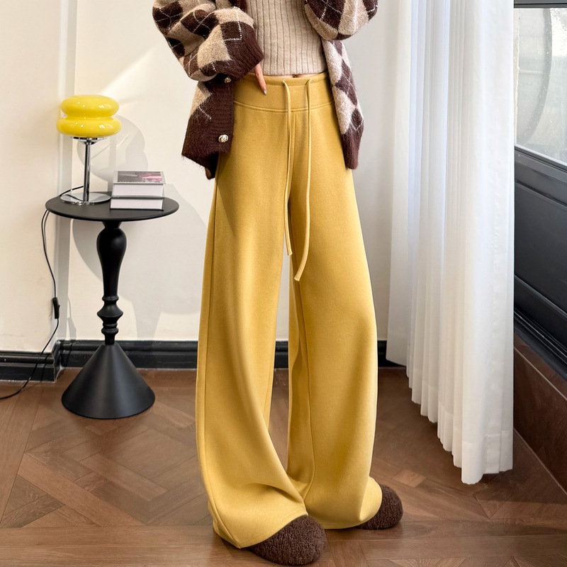 Women's Wide-Leg Pants 2026 New Autumn and Winter Fleece-Lined Yoga Pants, Uniquely Beautiful and Stylish for Deep Winter