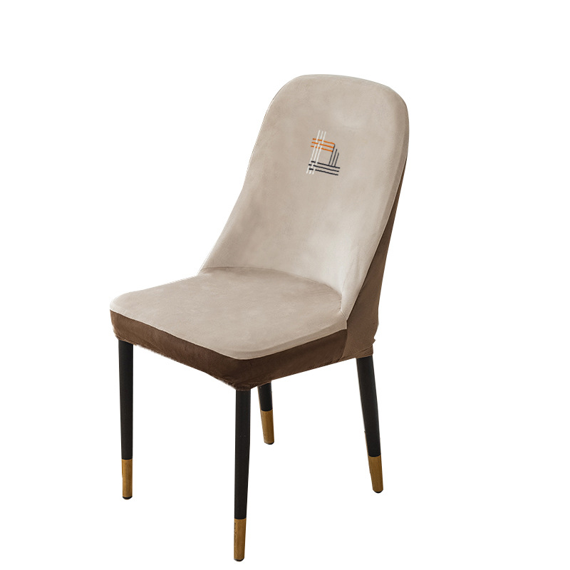 Cubierta de silla engrosada simple moderna antideslizante integrado todo incluido cuatro estaciones cubierta de silla universal cubierta de silla de comedor elástica para el hogar