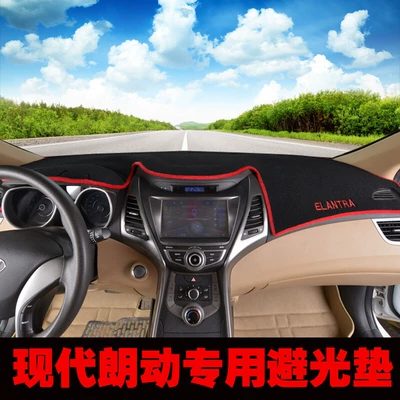 Heat Insulation Mat for the Center Console, Günəş əleyhinə siperlik - 12-20-hyundai-langdong-light-proof-mat-red-edge-classic-and-good-looking-front-instrument-panel-light-shielding-pad