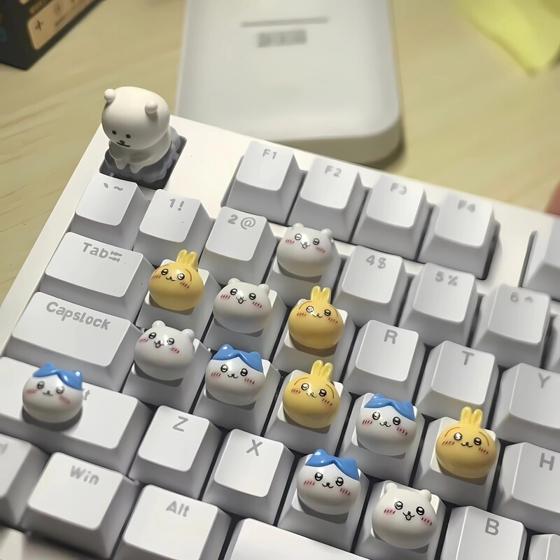 High-Quality Keycap 3D Keyboard Stickers for Long Nails, Typing, Gaming, Traceless Stickers, Usachi DIY Stickers