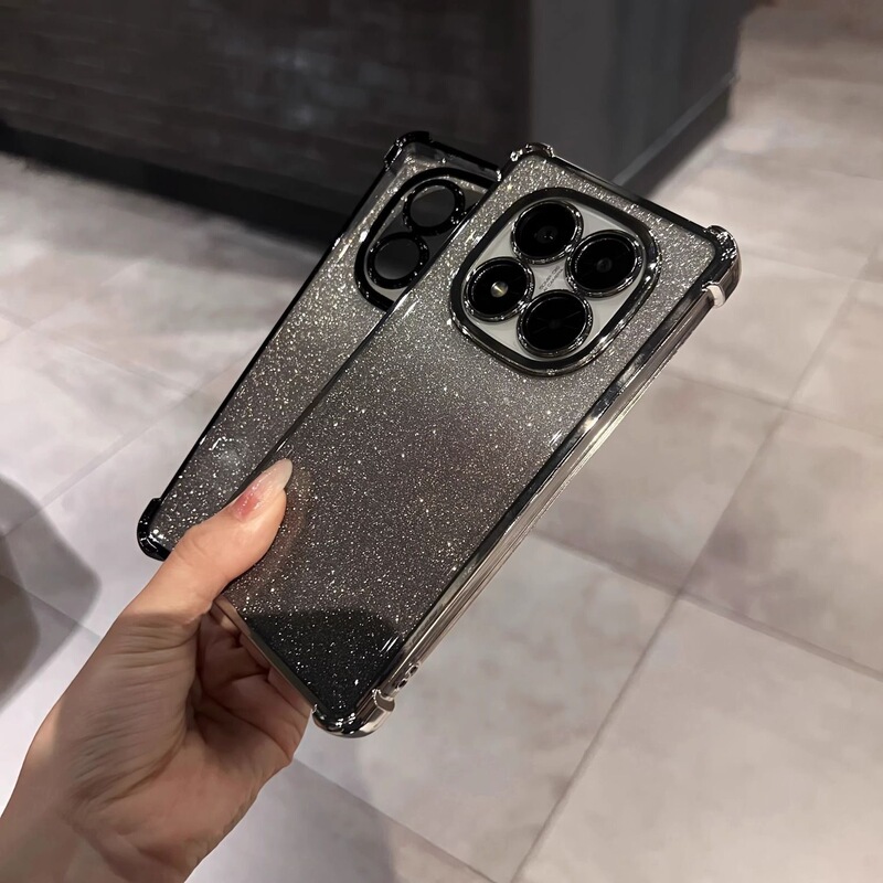 Suitable for Redmi Note 17 Pro series, glitter phone case, electroplated anti-drop case with lens film, full protection cover Suitable for Redmi Note 17 Pro series, glitter phone case, electroplated anti-drop case with lens film, full protection cover