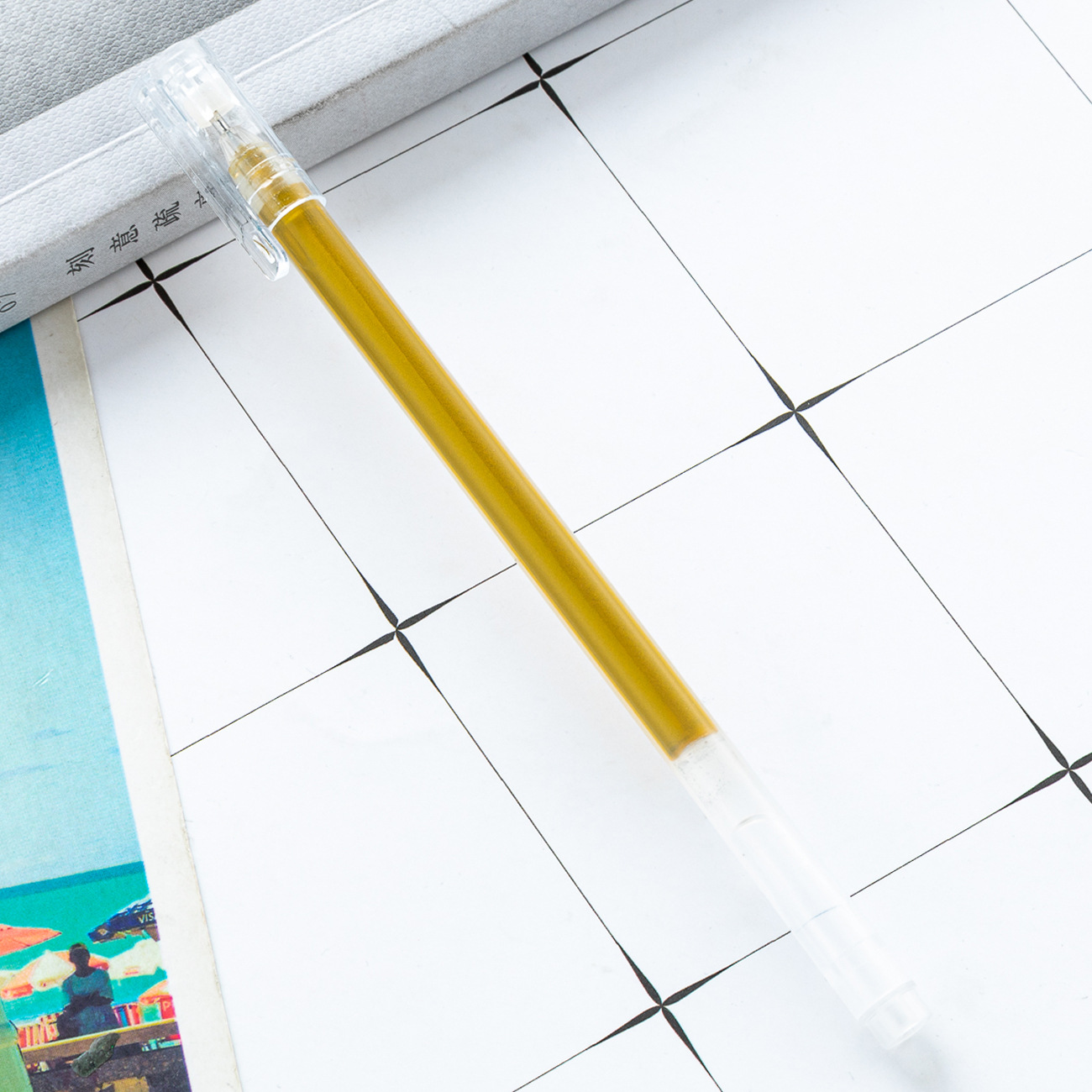 Pen de alto brillo pastel marca de estudiante color papelería de oficina resaltador álbum de bricolaje de gran capacidad tarjeta negra lápiz flash