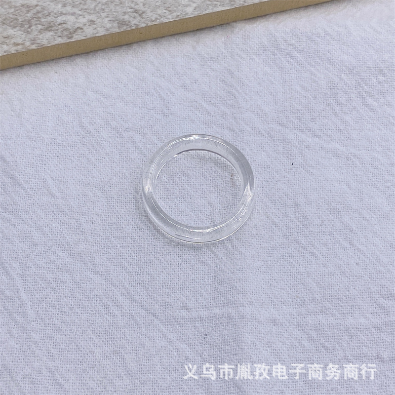 2022 Corea del Sur nuevo anillo fino de resina anillo de color caramelo estilo elegante anillo de moda personalizado anillo de dedo índice