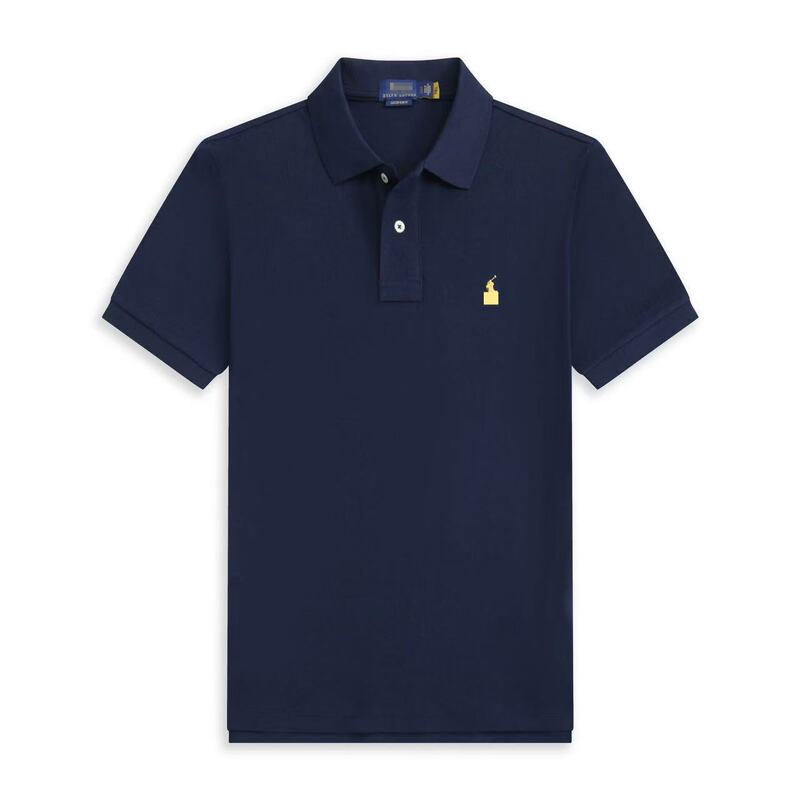 Cross-Border Men's Short-Sleeved Polo Shirt Large Size Loose Pony Embroidered Men's Polo Shirt Cross-Border Men's Short-Sleeved Polo Shirt Large Size Loose Pony Embroidered Men's Polo Shirt