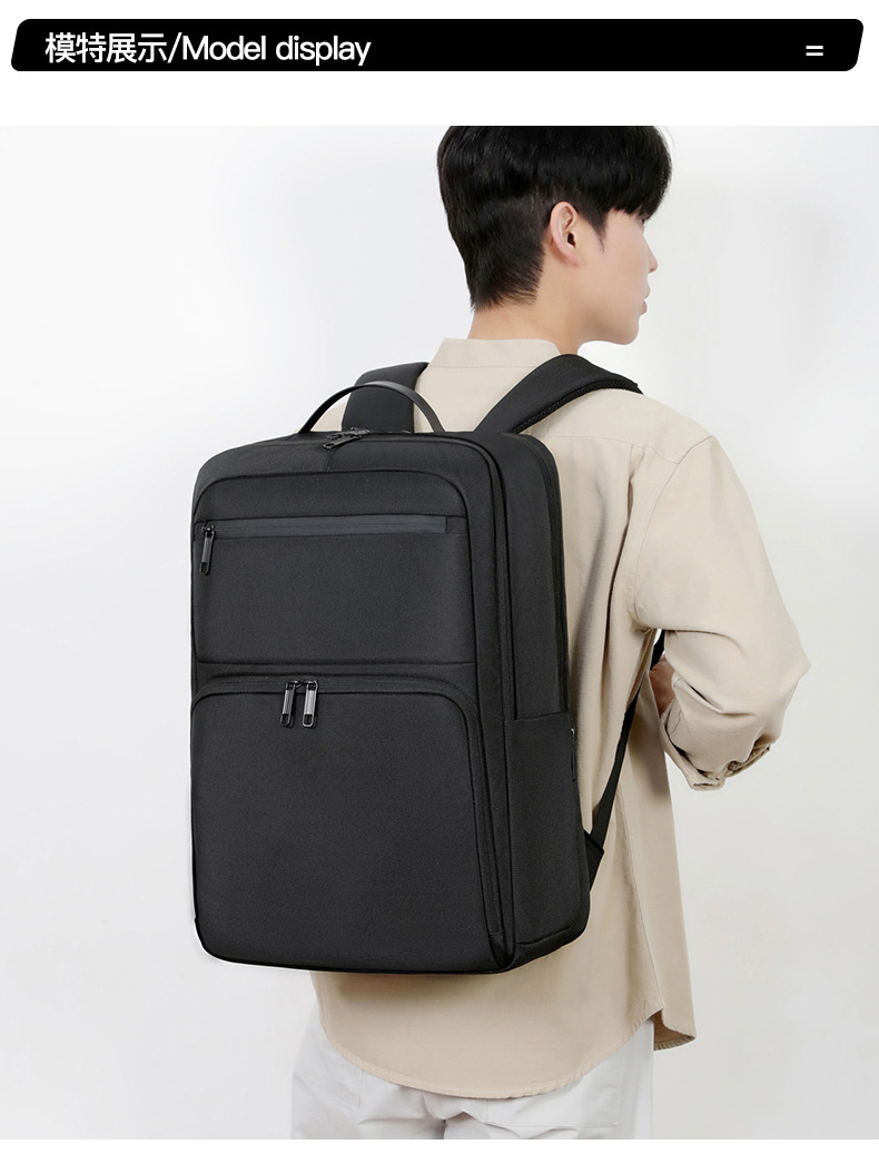 Cross-border airbag shockproof laptop backpack for men, high-end waterproof business backpack for men's commuting undefined
