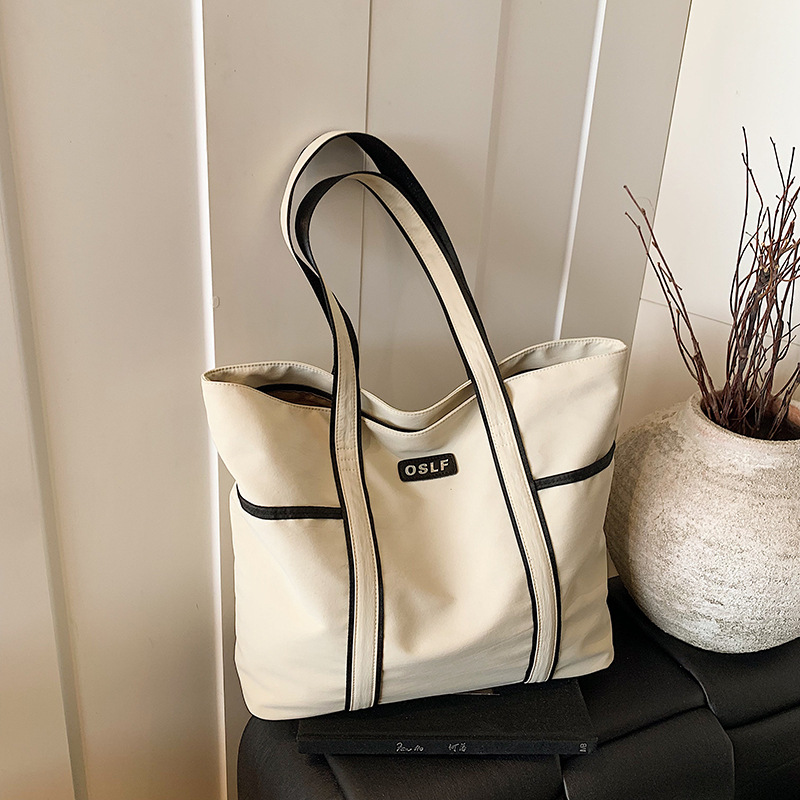 Nuevo bolso Tote para mujer simple y ligero yoga deporte y ocio bolso lulu bolso de hombro de gran capacidad transfronterizo