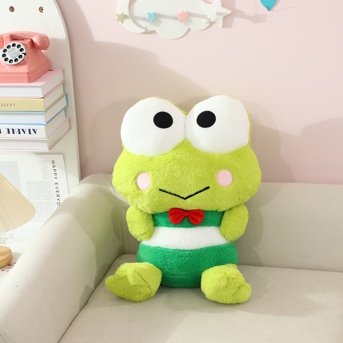 큰 눈 개구리 인형