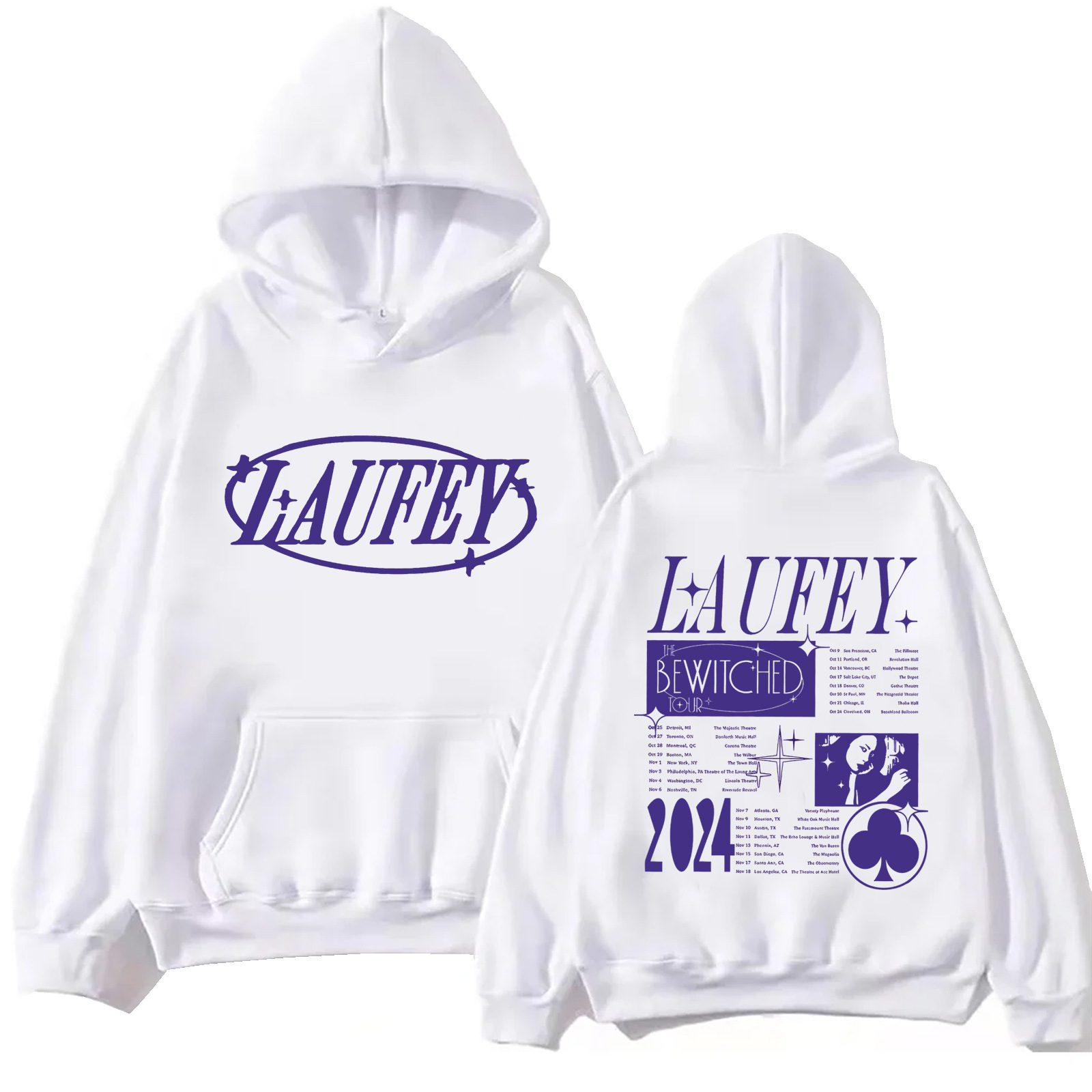 Laufey Tour 2024 Hoodie Harajuku Hip Hop Pullover Top Man