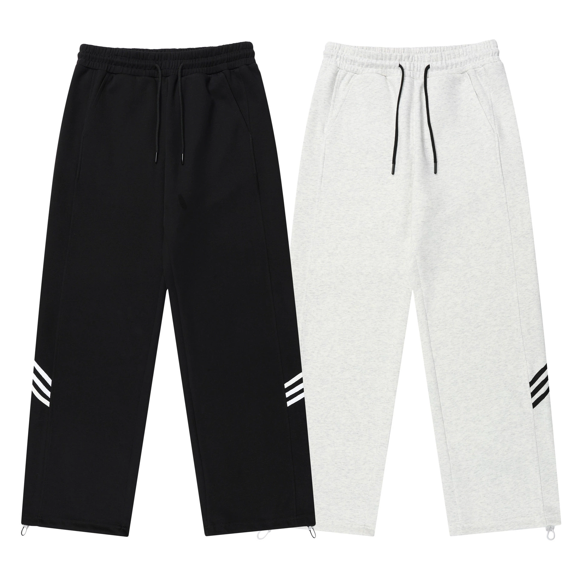 Официально разработанные knitted trousers, 2023, американский стиль, свободный прямой покрой