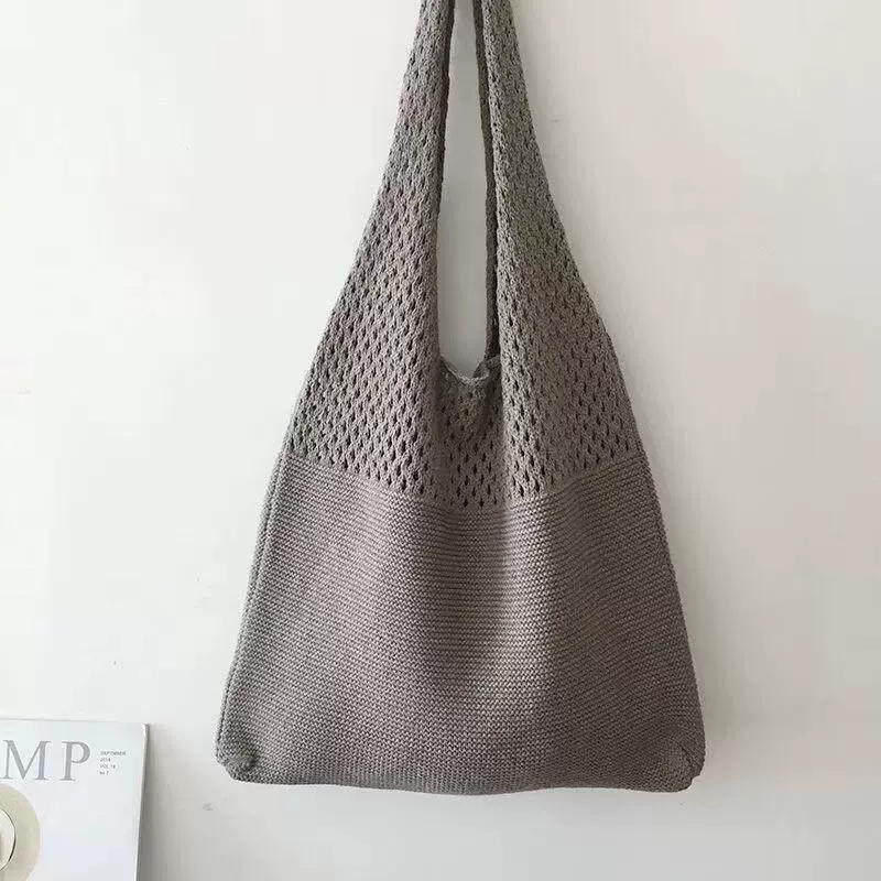 Летняя сумка вязаная плечевая, 20×16,1×13 см, 0,198 кг, много цветов