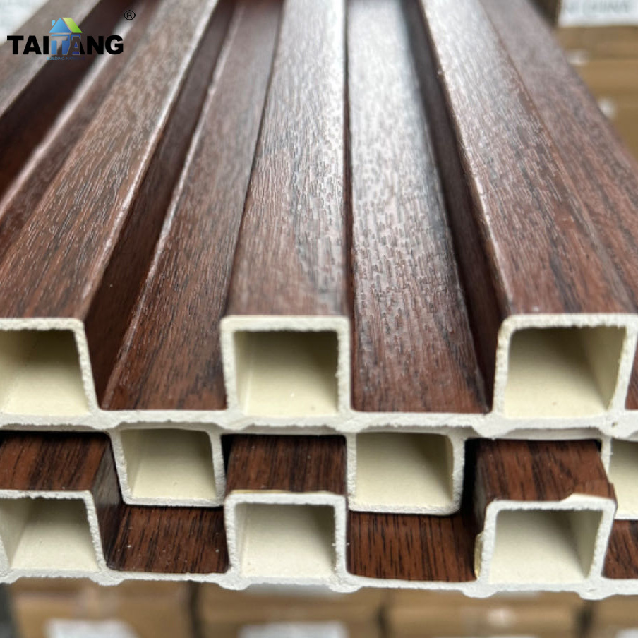 160 panel de pared de rejilla de techo WPC decoración de pared de fondo plástico de madera ecológica tablero de gran muralla tablero de rejilla de fibra de madera de bambú