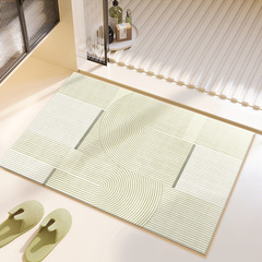 輕奢現代簡約風格硅藻泥地墊浴室門墊防滑腳墊衛生間洗手台吸水速
