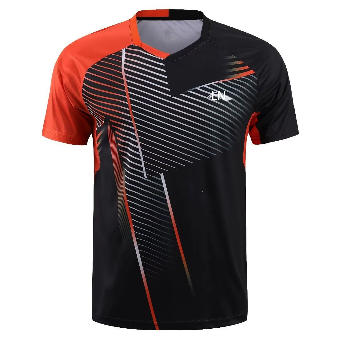 Дышащая детская быстросохнущая спортивная форма для бадминтона для мужчин и женщин, футбольная форма для настольного тенниса, с коротким рукавом