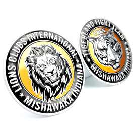 汽车身贴铝合金车标 猛虎狮子会图腾个性装饰贴标 越野车金属贴标