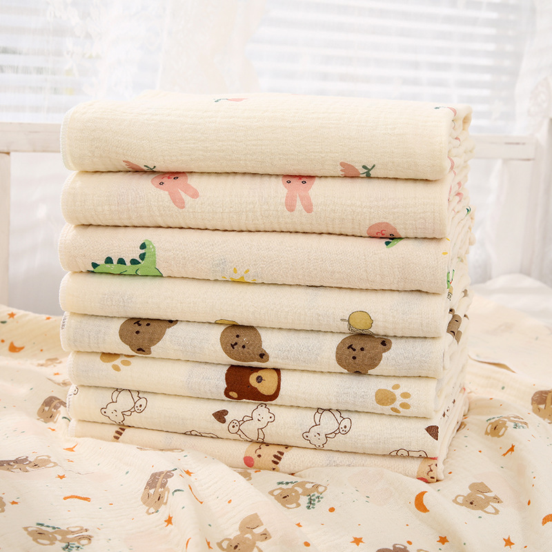 Newborn Gauze Wrap Single Baby Blanket Bath Towel Delivery Room Swaddling Towel Baby Wrap Summer Thin Style