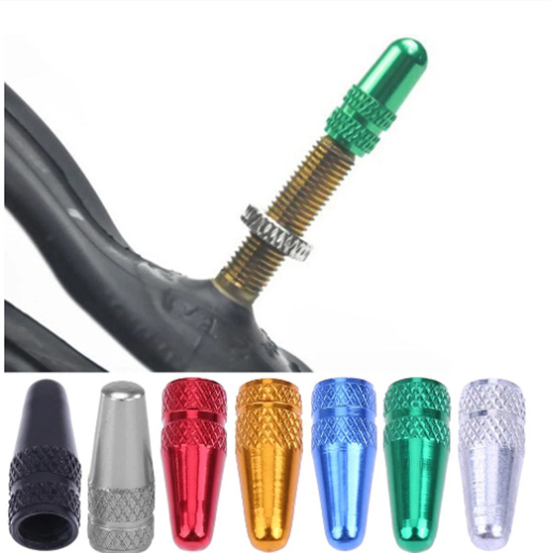 Cnc Bicycle Aluminum Alloy French Valve Cap Road Bike Modified Valve Cover French Cap Valve Core