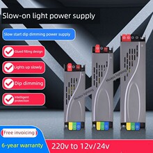 24V慢启动灯带超薄拨盘调光电源Led驱动器12V灯箱灯带稳压变压器