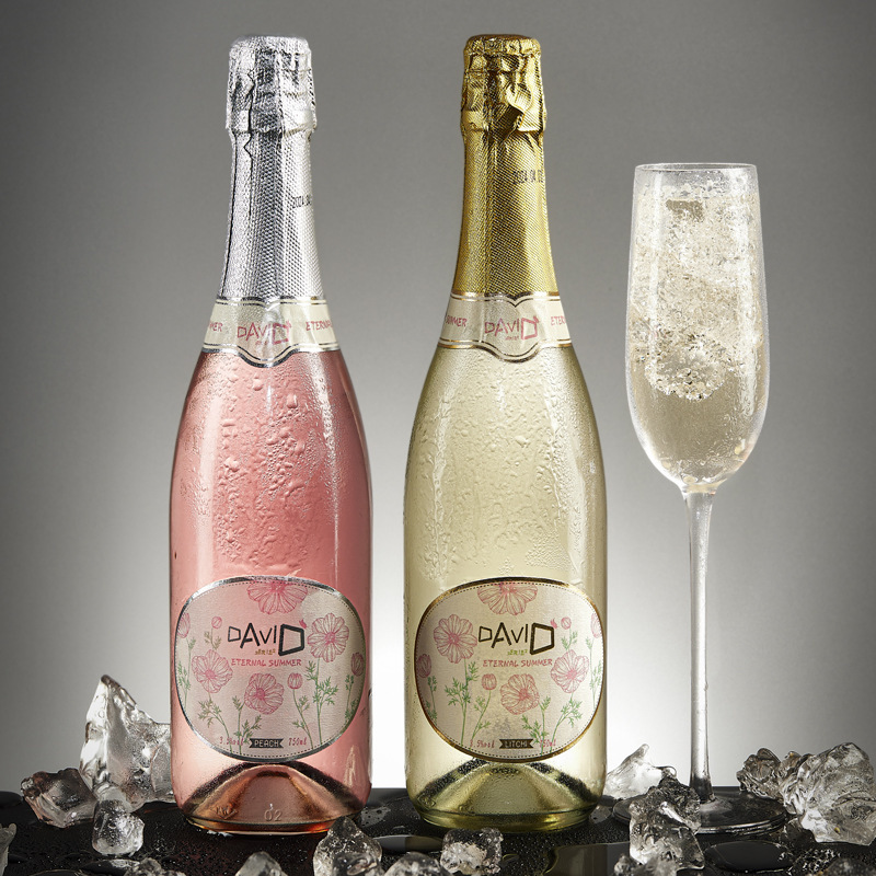 Jasmine grapefruit litchi peach sparkling wine sparkling wine taste sweet lady tipsy bar KTV low wine