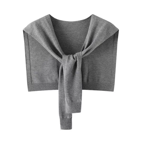 Korean-Style Shawl Outerwear, High-End 2026 New Model, Thin Knitted Neck Protection, Sun Protection Versatile Scarf, Summer Small Cape