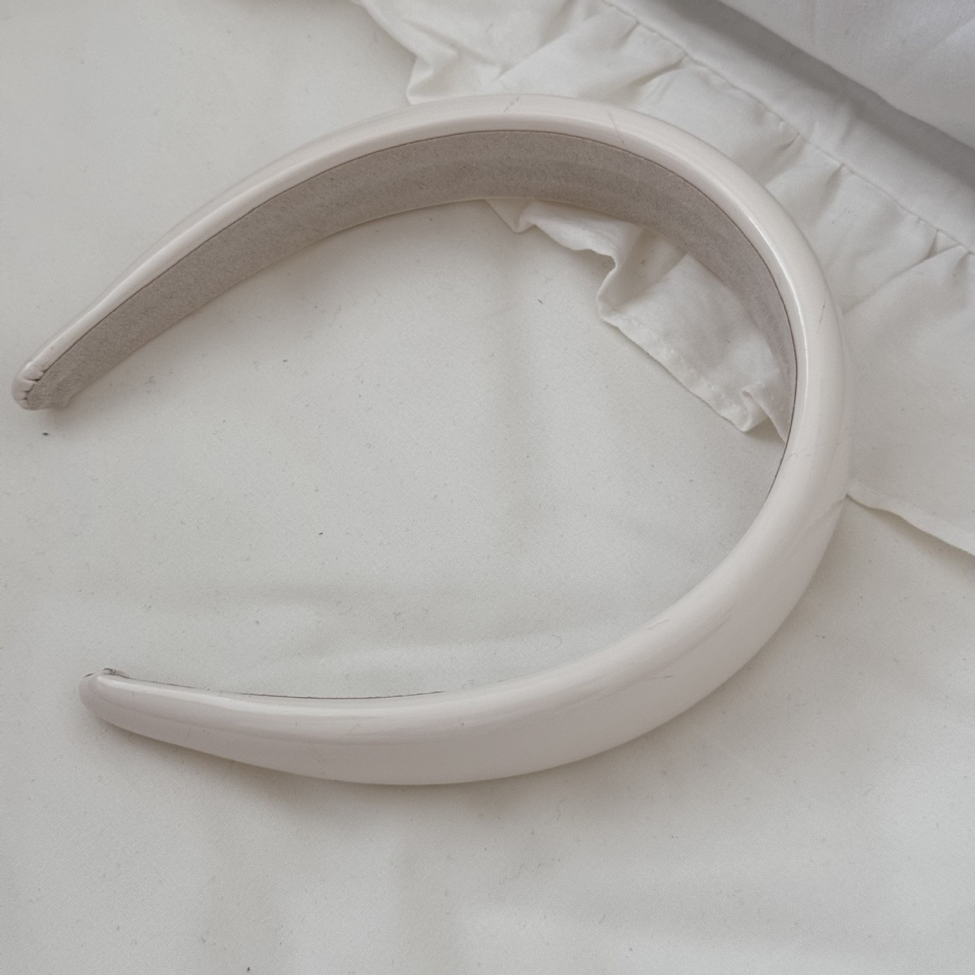 Korean style leather sponge hair band, French high top and wide edge hair clip headband, pressure hair accessory, versatile hair accessory undefined