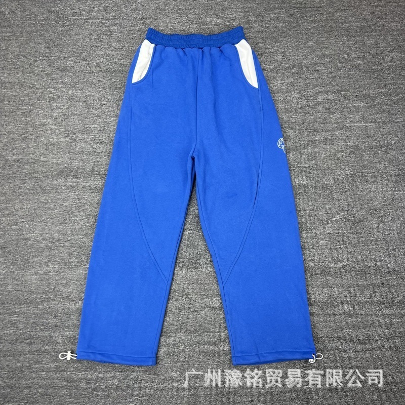 欧美高街秋冬新款美式时尚潮流宽松休闲字母刺绣连帽卫衣卫裤男女|undefined