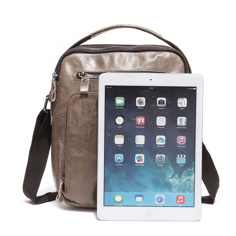 Leather fashionable one-shoulder bag, cowhide