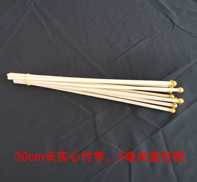 Small flagpole, hand-cranked flag, solid bamboo pole, colored flag pole, plastic hollow pole, black and white