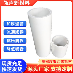 Wholesale Customized Hdpe High Density Polyethylene Pipe Single Blade Inner Spiral Pipe Silent Drainage Pipe