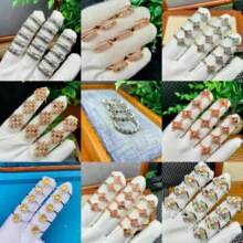 ��Ȼ������ָ ��Ů������ƿɵ��� ͭ��Ƕ������Ʒֱ����������
